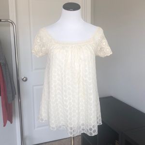 Old Anthro 100% silk top